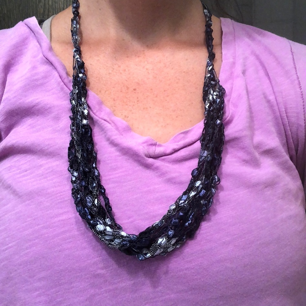 Handmade cloth necklace